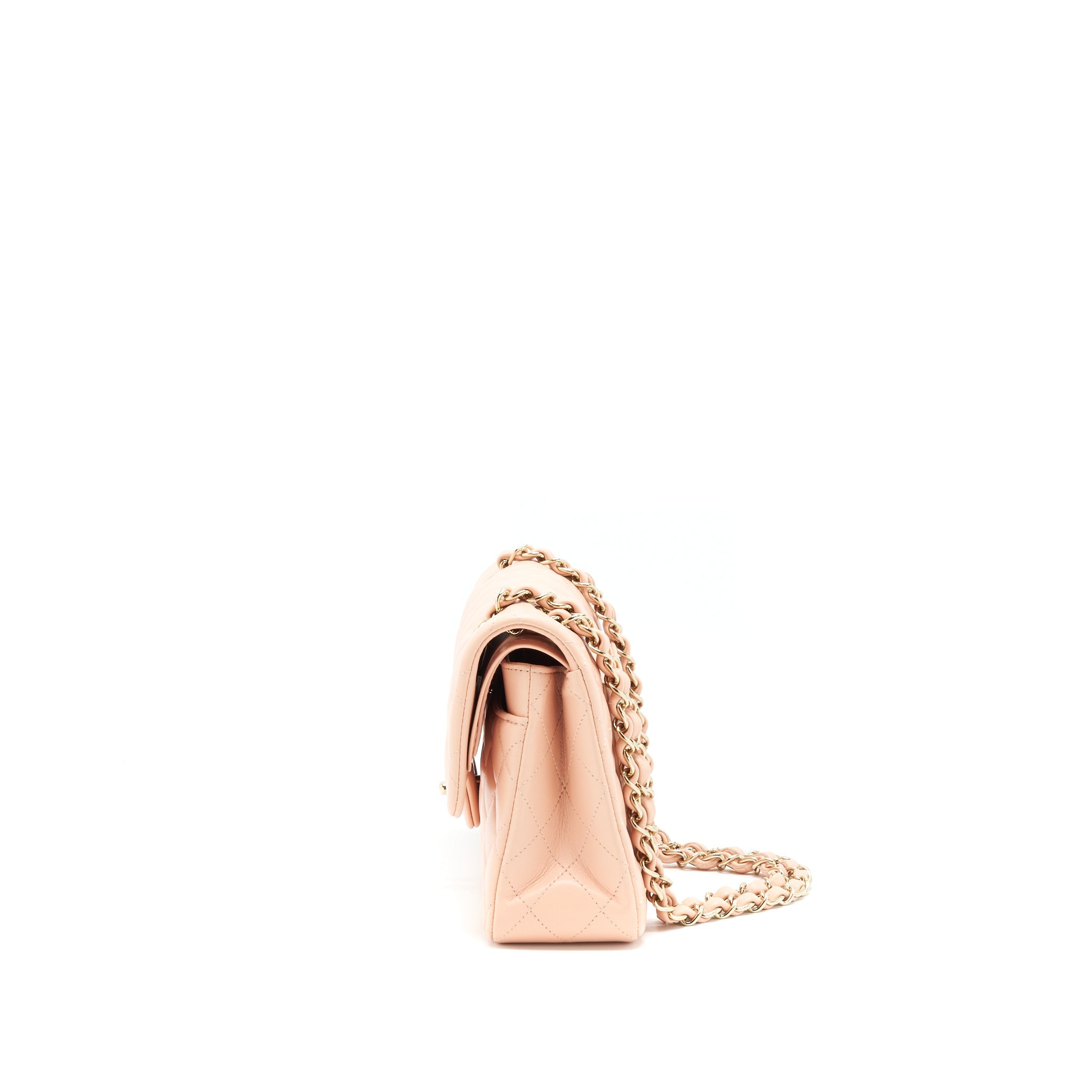 chanel-small-rectangular-double-flap-lambskin-pink-lghw