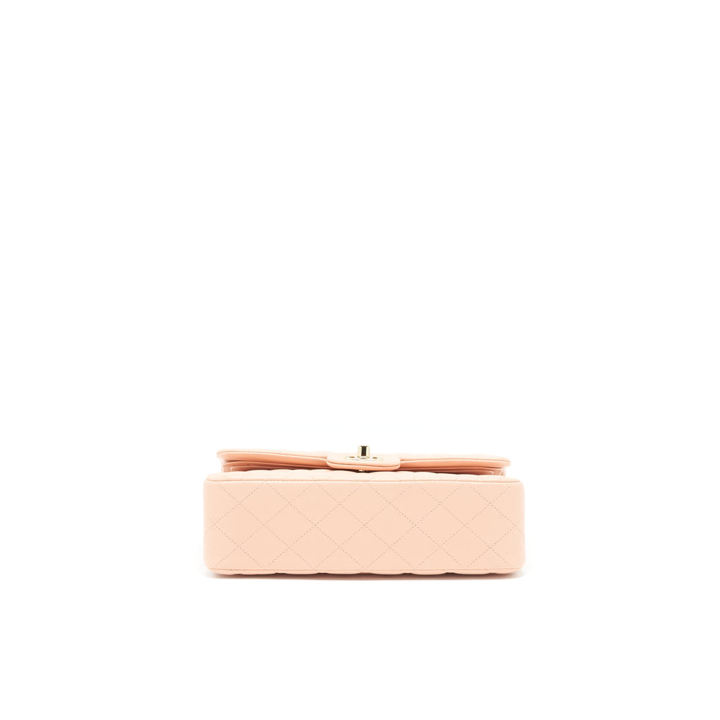 chanel-small-rectangular-double-flap-lambskin-pink-lghw