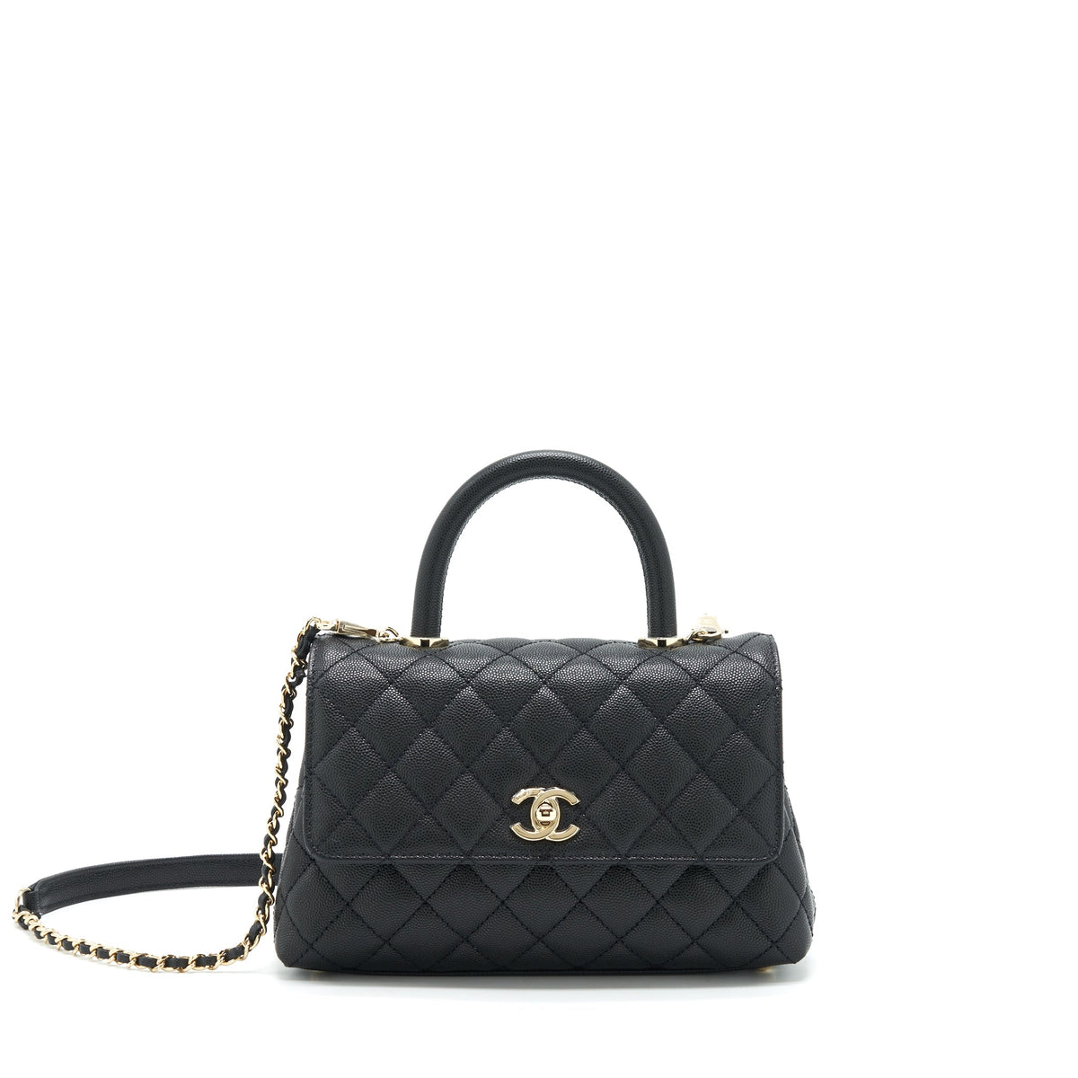chanel-22p-small-coco-handle-caviar-black-lghw-microchip