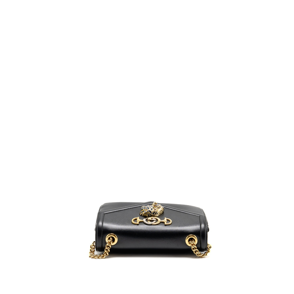 gucci-rajah-shoulder-bag-calfskin-black-ghw