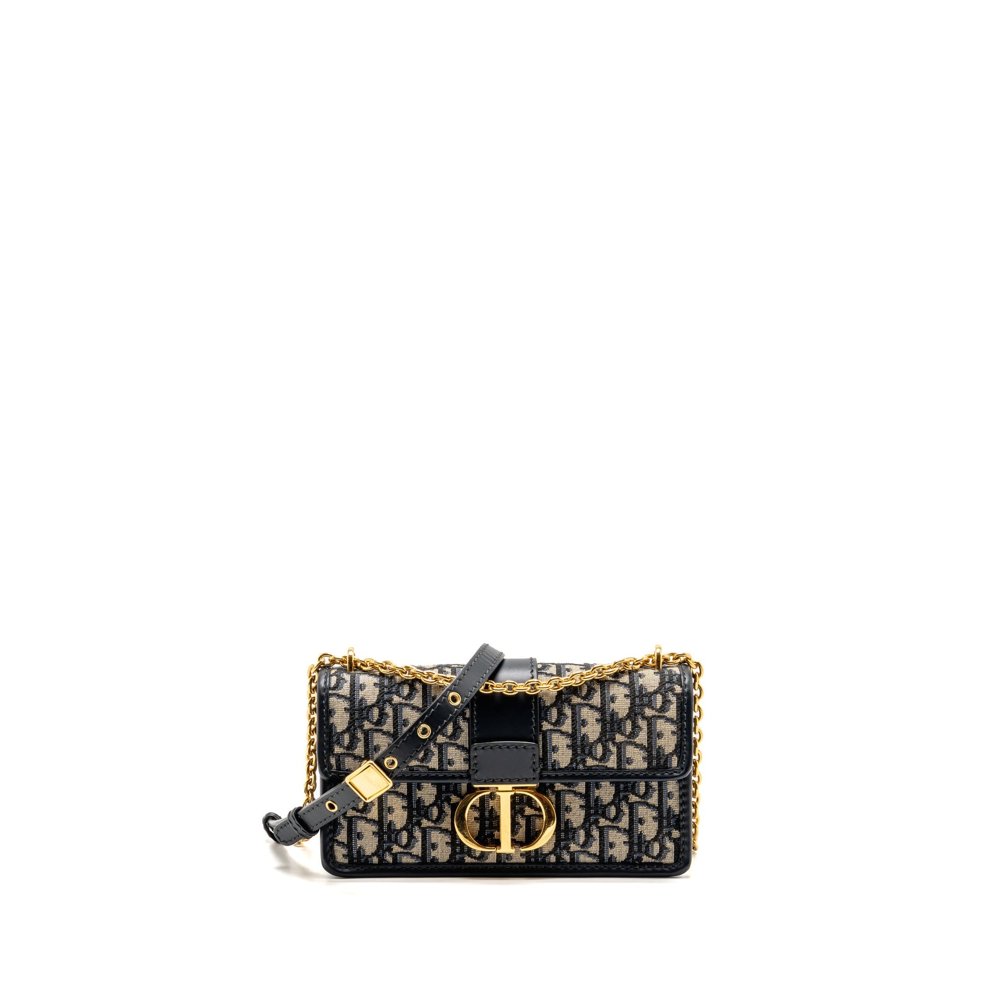 dior-30-montaigne-east-west-bag-with-chain-dior-oblique-jacquard-calfskin-navy-ghw