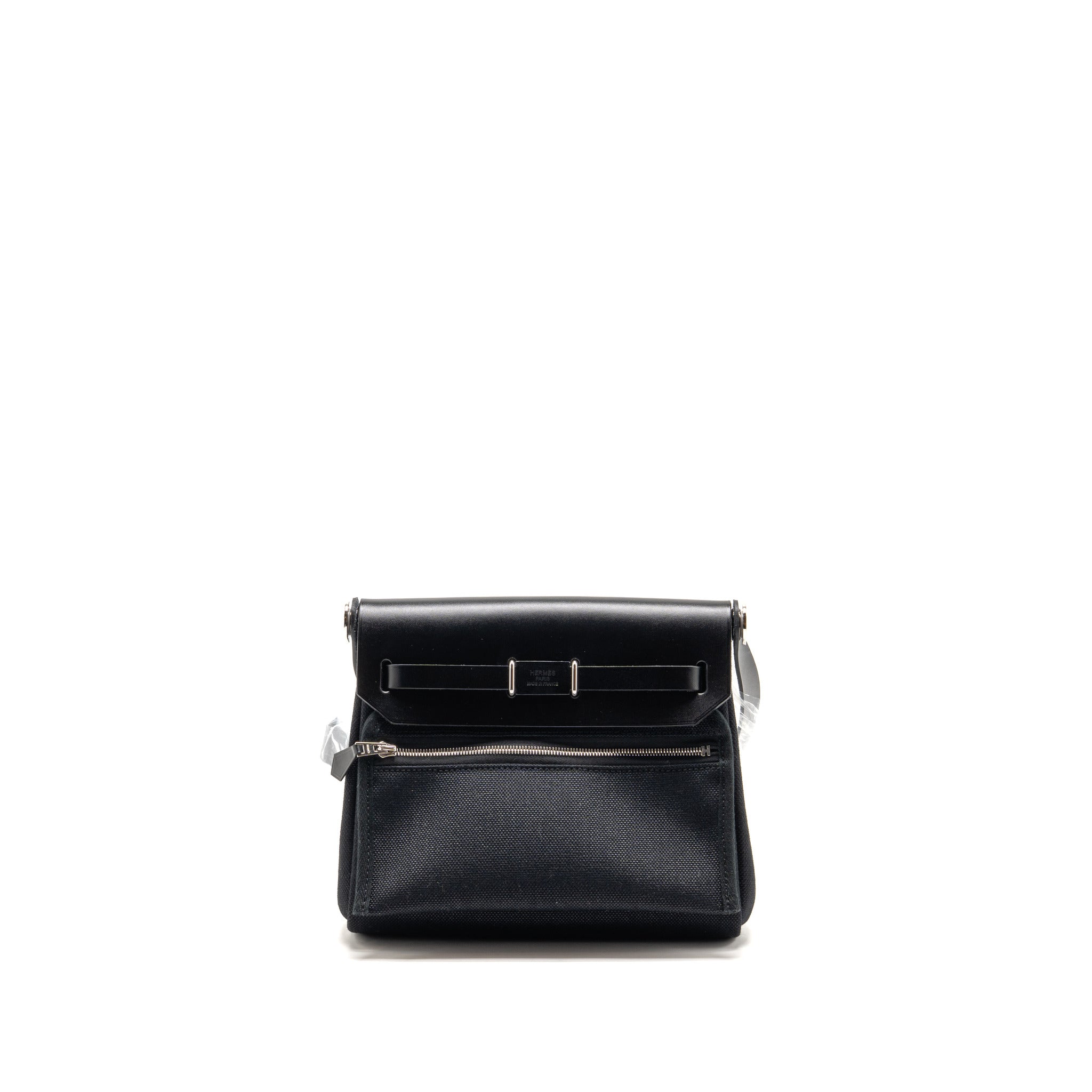 hermes-mini-herbag-canvas-hunter-leather-black-shw-stamp-k