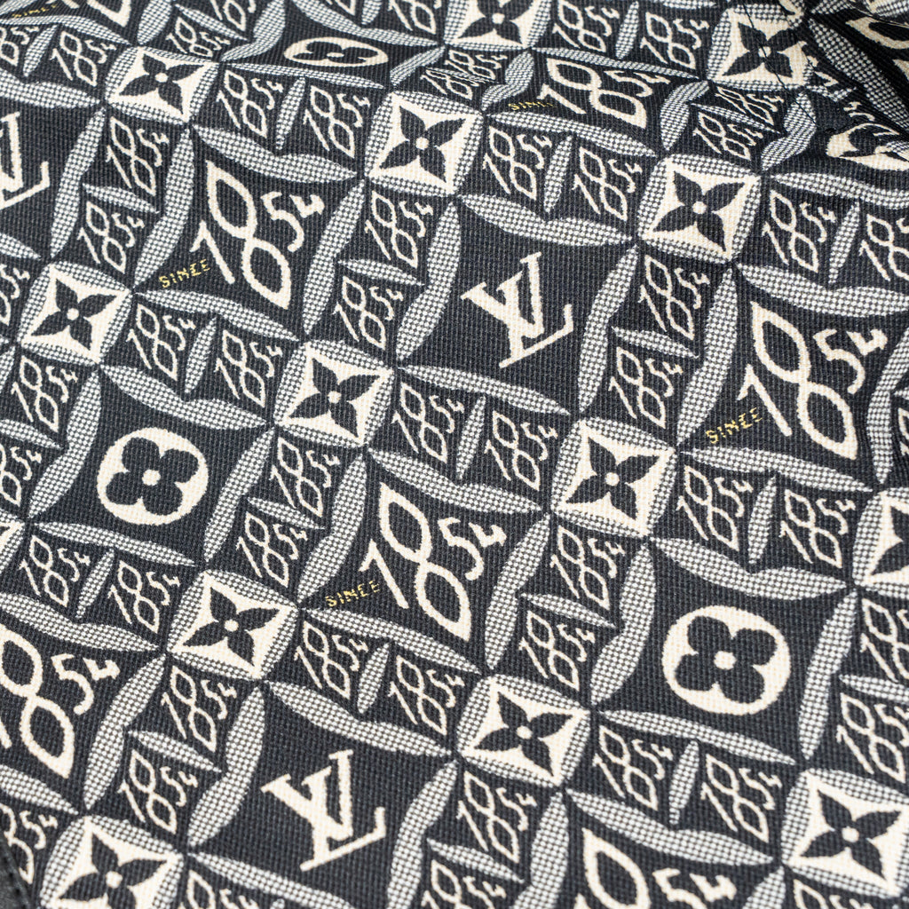 louis-vuitton-size-38-monogram-since-1854-hooded-silk-parka-polyamide-silk-black-white