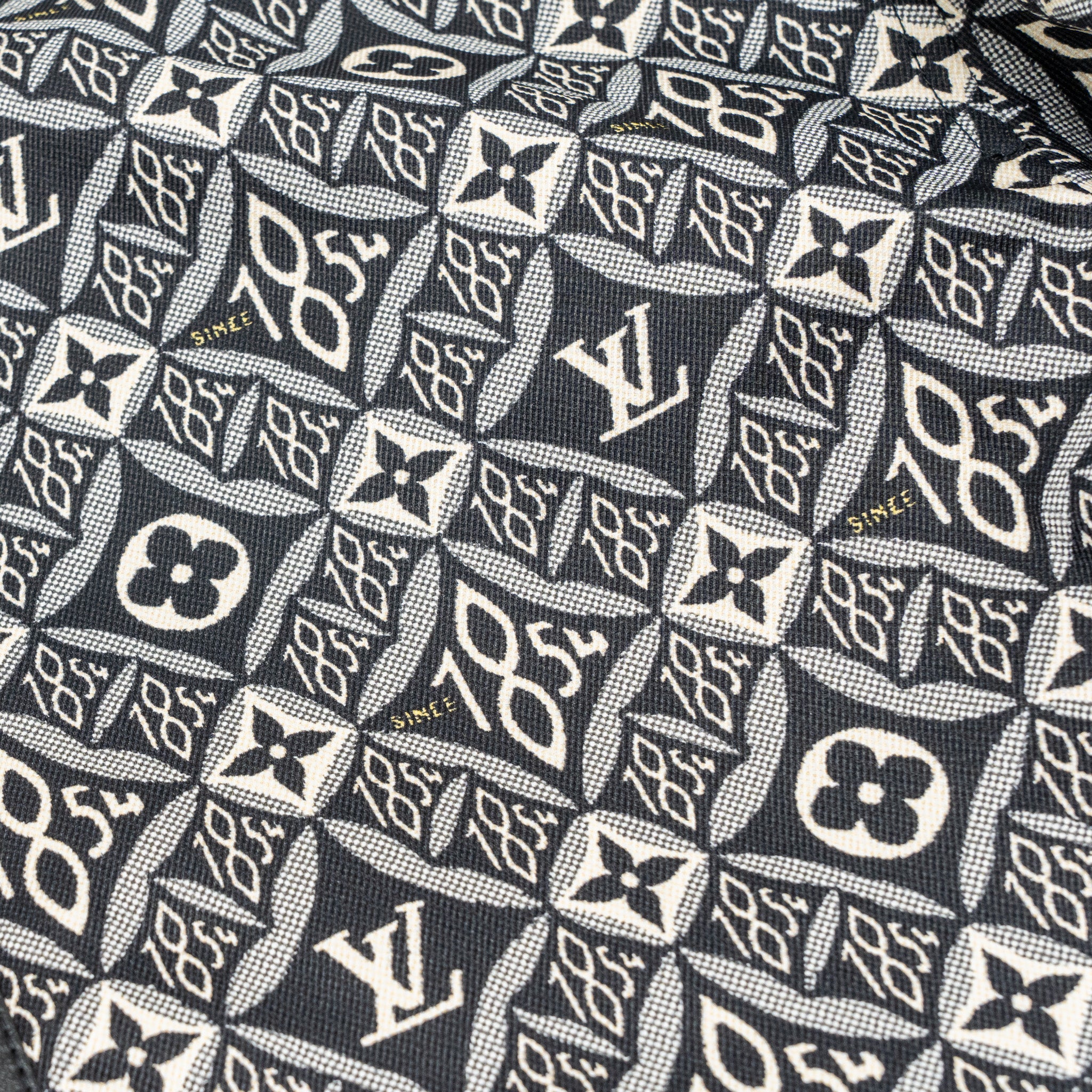 louis-vuitton-size-38-monogram-since-1854-hooded-silk-parka-polyamide-silk-black-white