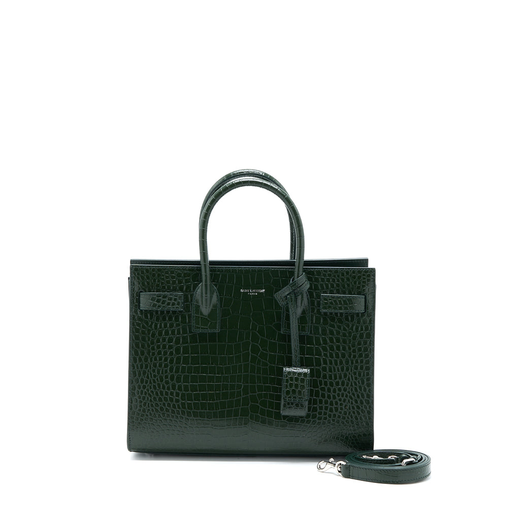 saint-laurent-baby-sac-de-jour-croc-embossed-leather-dark-green-shw