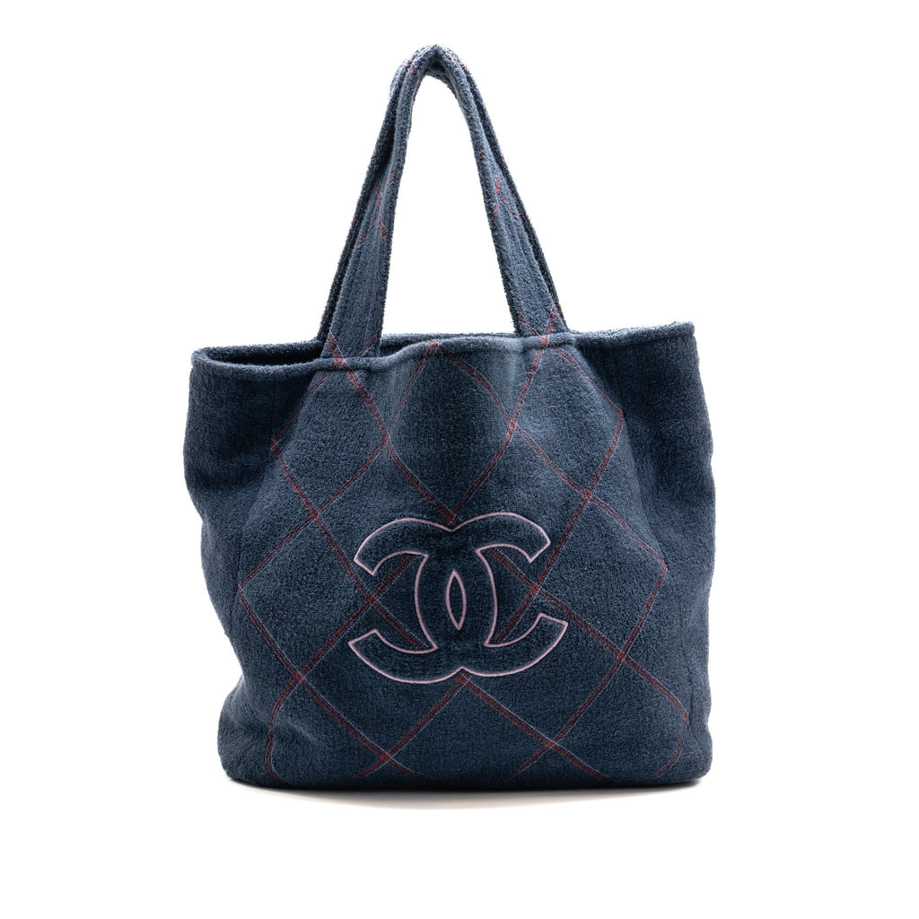 chanel-coco-beach-tote-bag-with-towel-set-terry-cloth-navy