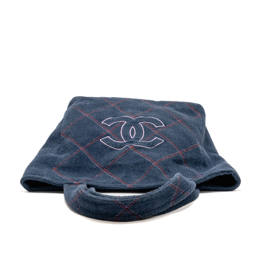 chanel-coco-beach-tote-bag-with-towel-set-terry-cloth-navy