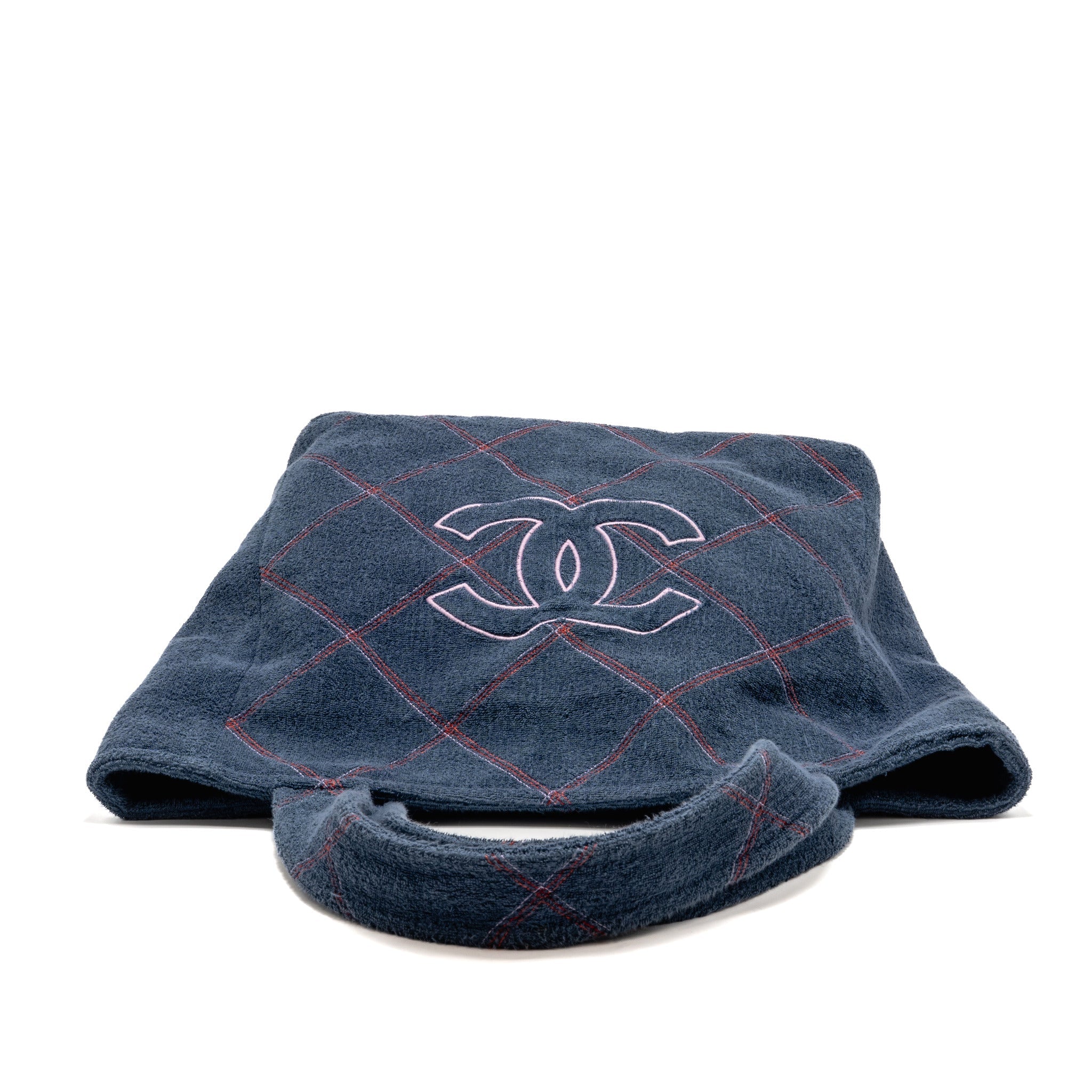 chanel-coco-beach-tote-bag-with-towel-set-terry-cloth-navy