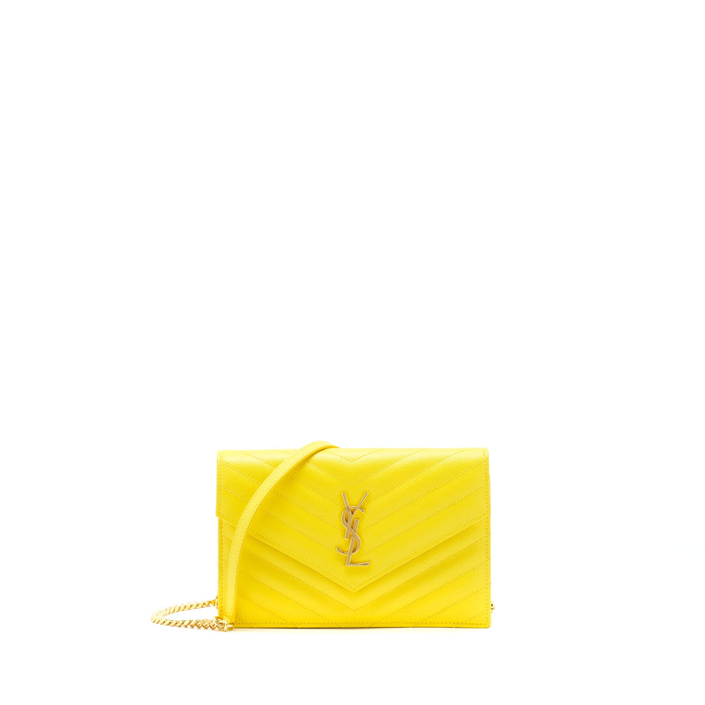 saint-laurent-ysl-envelope-wallet-on-chain-grained-calfskin-yellow-ghw