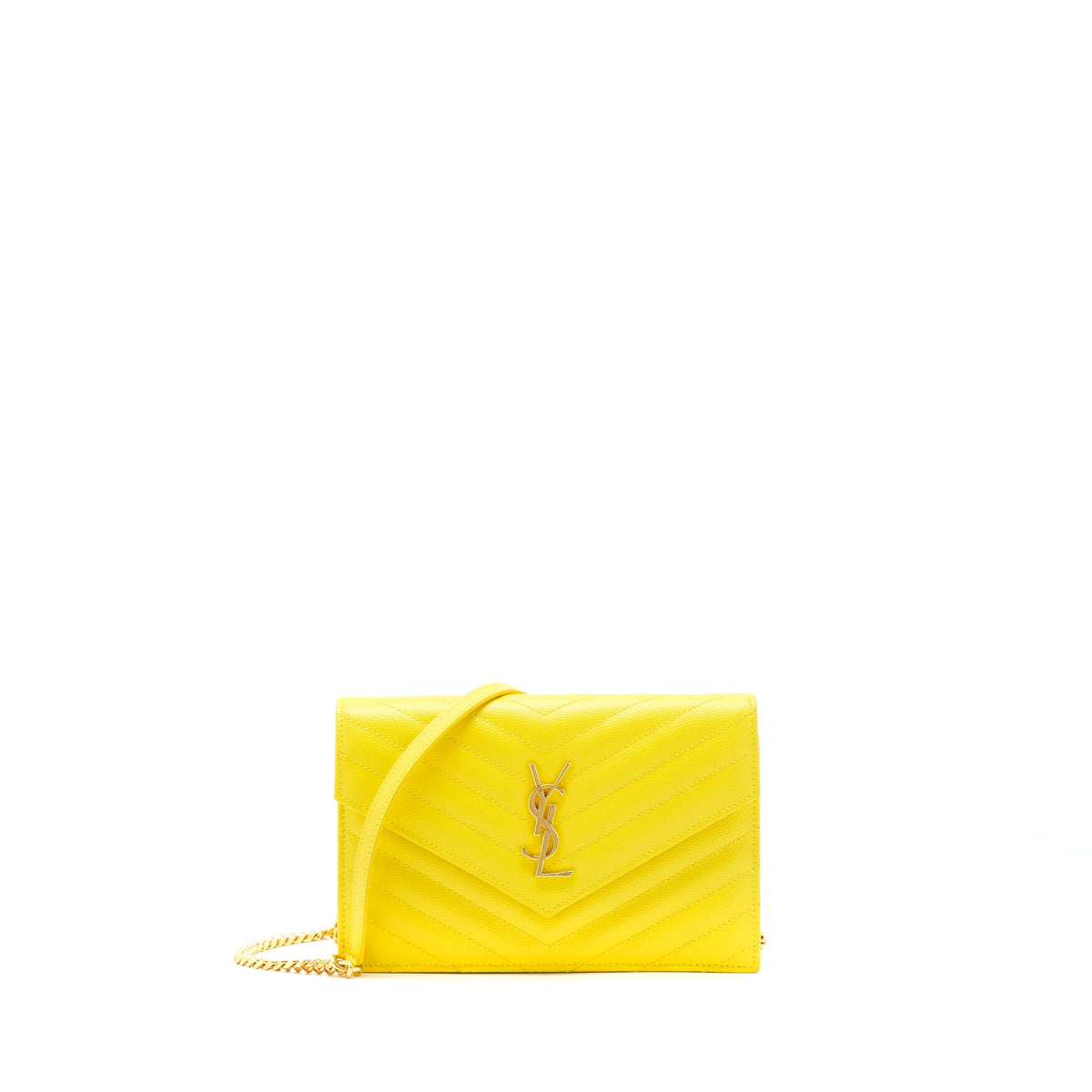 saint-laurent-ysl-envelope-wallet-on-chain-grained-calfskin-yellow-ghw