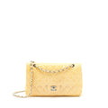chanel-medium-classic-double-flap-bag-yellow-patent-shw