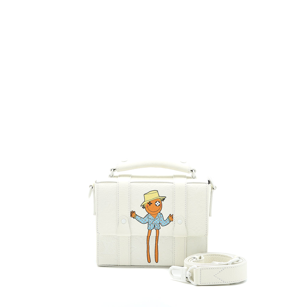 louis-vuitton-scarecrow-printed-flap-bag-calfskin-white-with-white-hardware