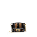 fendi-mini-baguette-bag-shearling-paquin-patent-leather-black-brown-ghw-1