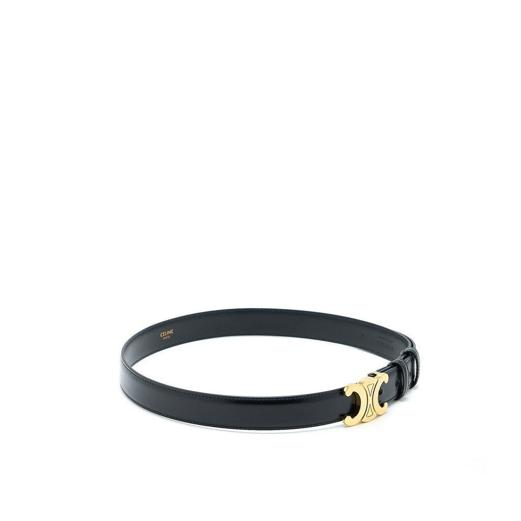 celine-size-75-medium-triomphe-belt-in-smooth-calfskin-black-ghw