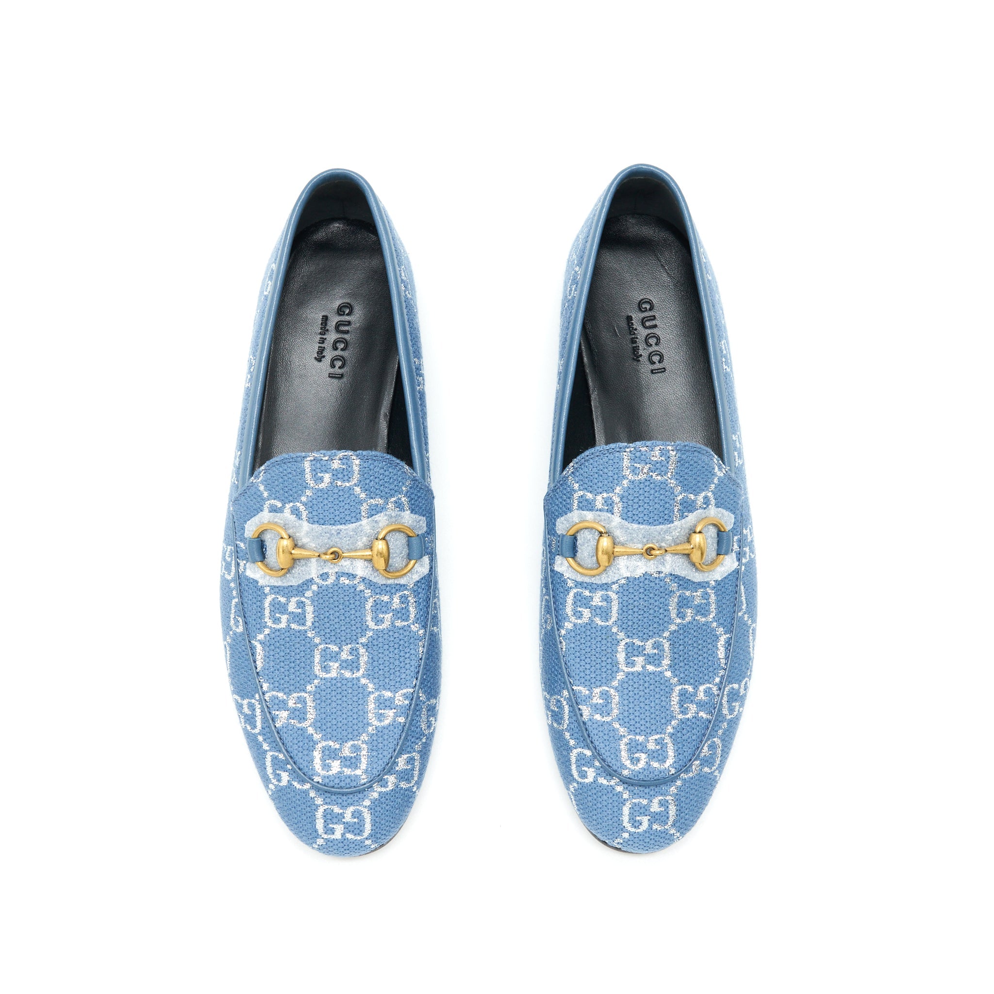 gucci-size-36-jordanian-gg-canvas-loafer-blue-ghw
