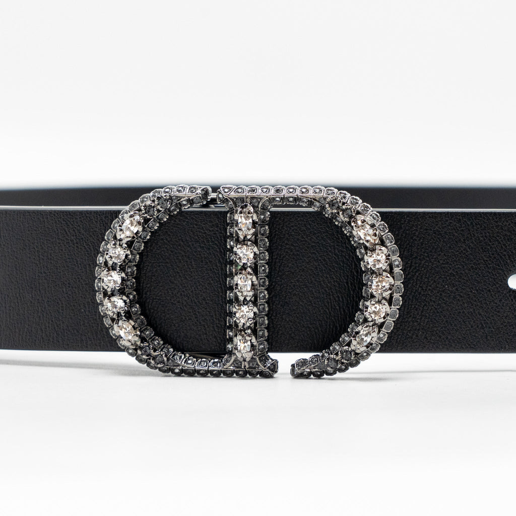 dior-size-85-crystal-cd-25mm-belt-calfskin-black-with-black-hardware