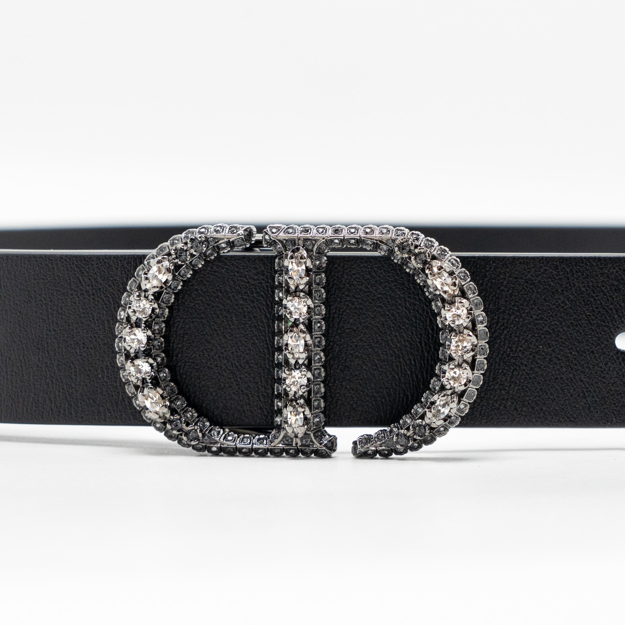 dior-size-85-crystal-cd-25mm-belt-calfskin-black-with-black-hardware