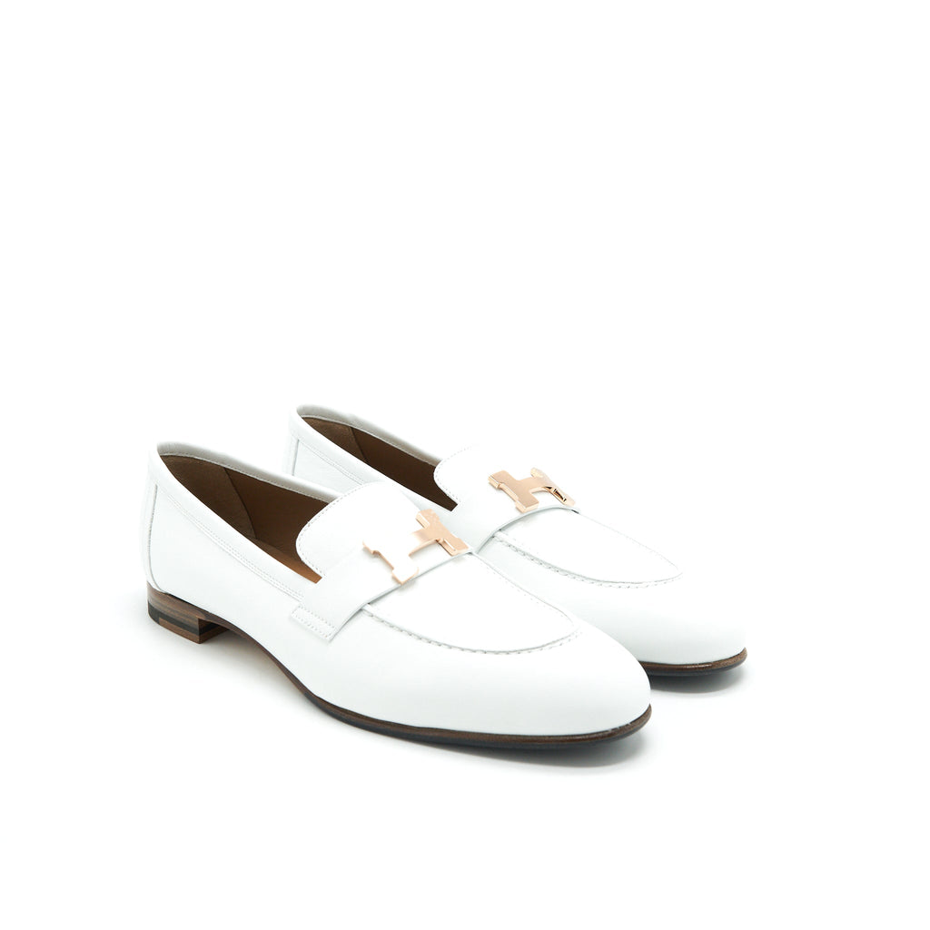 hermes-paris-loafer-blanc-rghw-size38-5