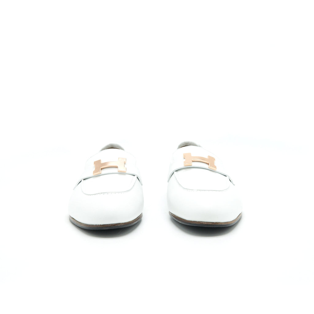 hermes-paris-loafer-blanc-rghw-size38-5