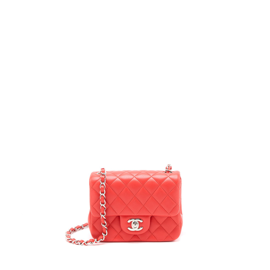 chanel-mini-rectangular-flap-bag-lambskin-orange-red-shw