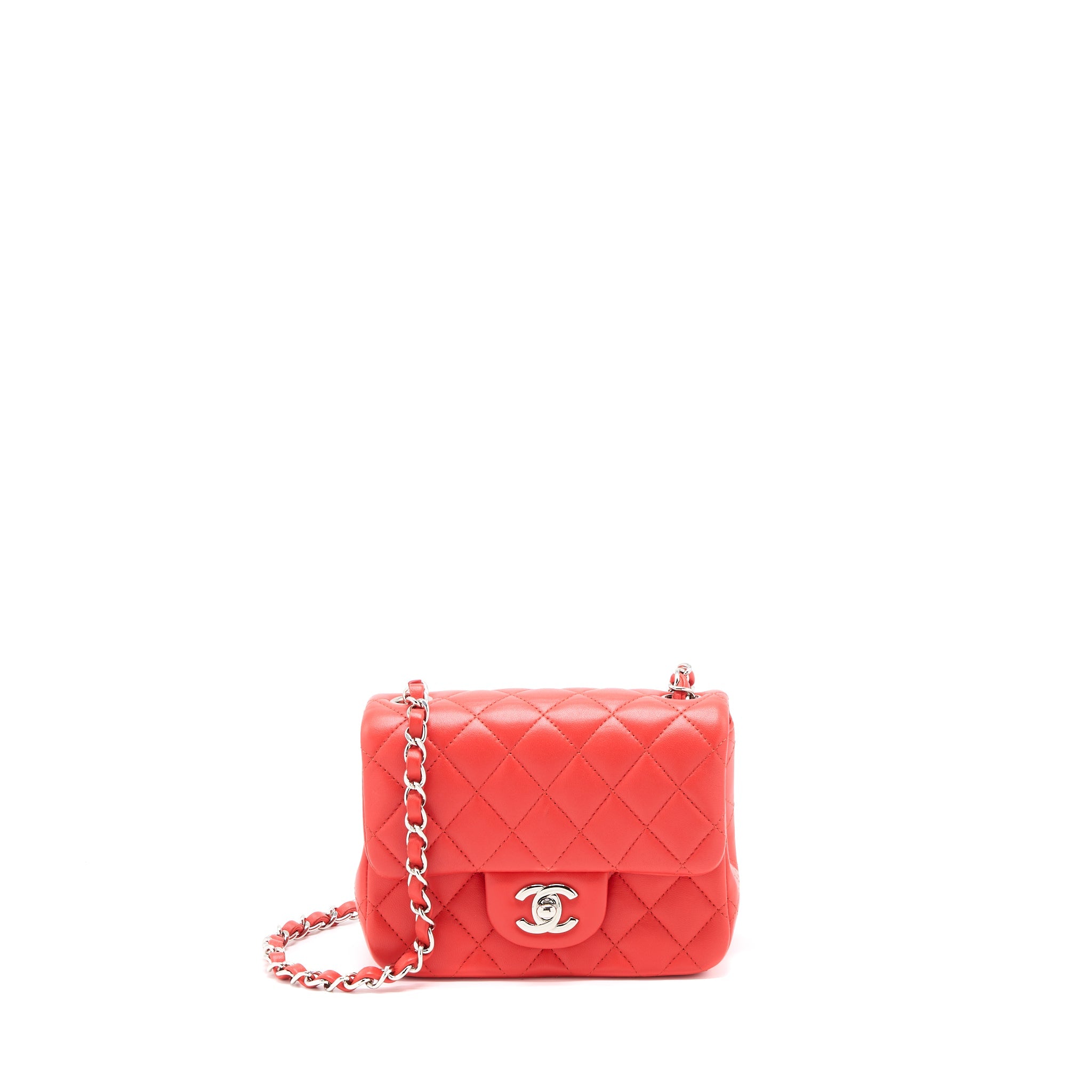 chanel-mini-rectangular-flap-bag-lambskin-orange-red-shw