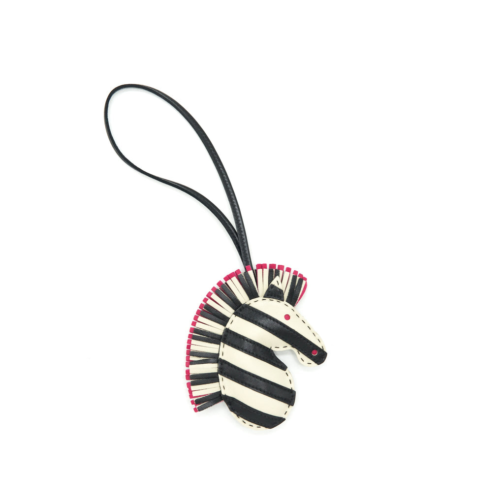 hermes-geegee-savannah-bag-charm-black-white-rose-mexico