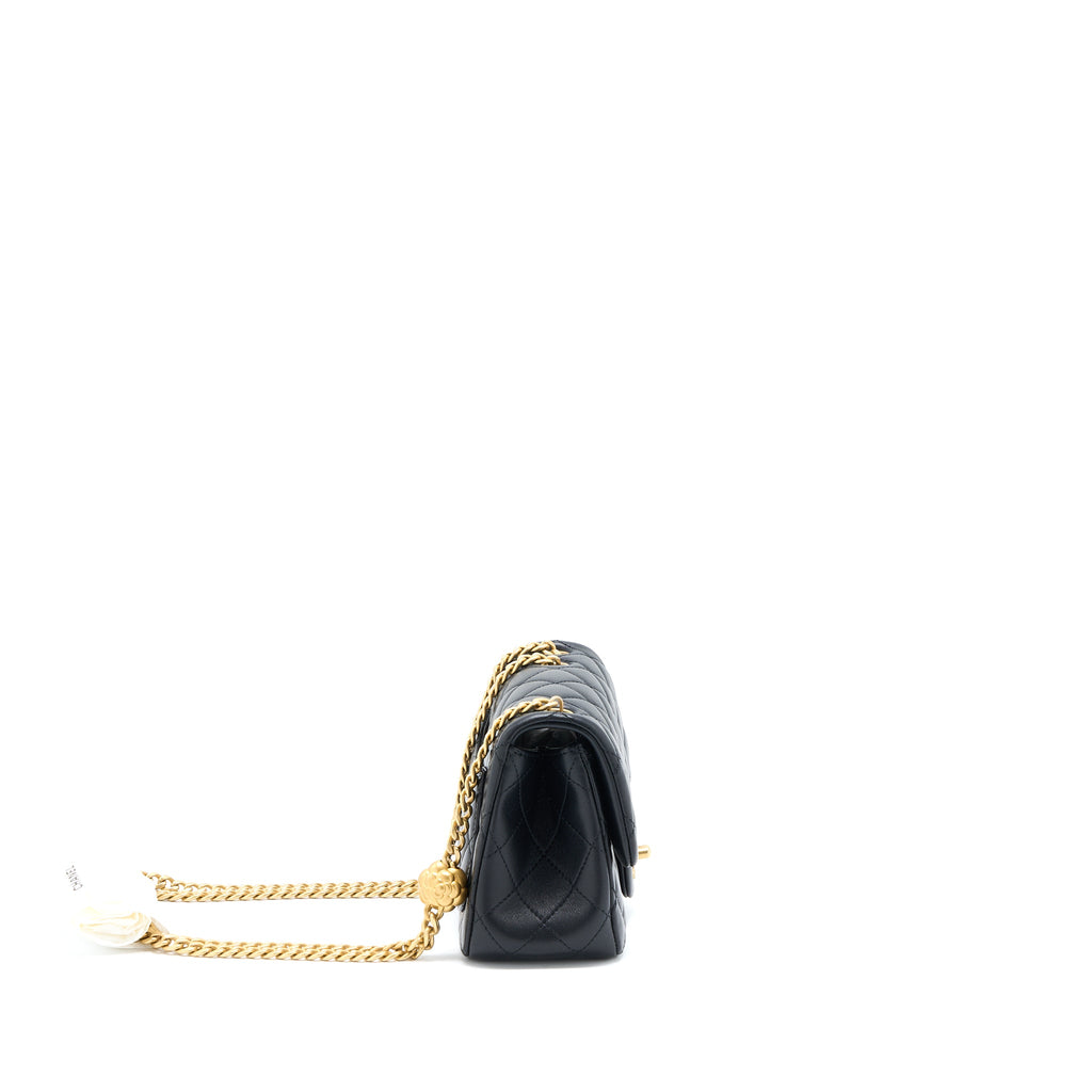 chanel-23s-camellia-chain-mini-square-flap-bag-lambskin-black-brushed-ghw-microchip