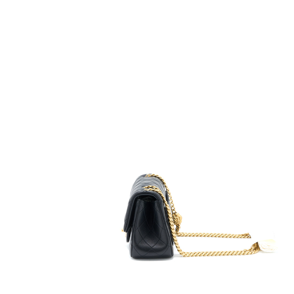 chanel-23s-camellia-chain-mini-square-flap-bag-lambskin-black-brushed-ghw-microchip