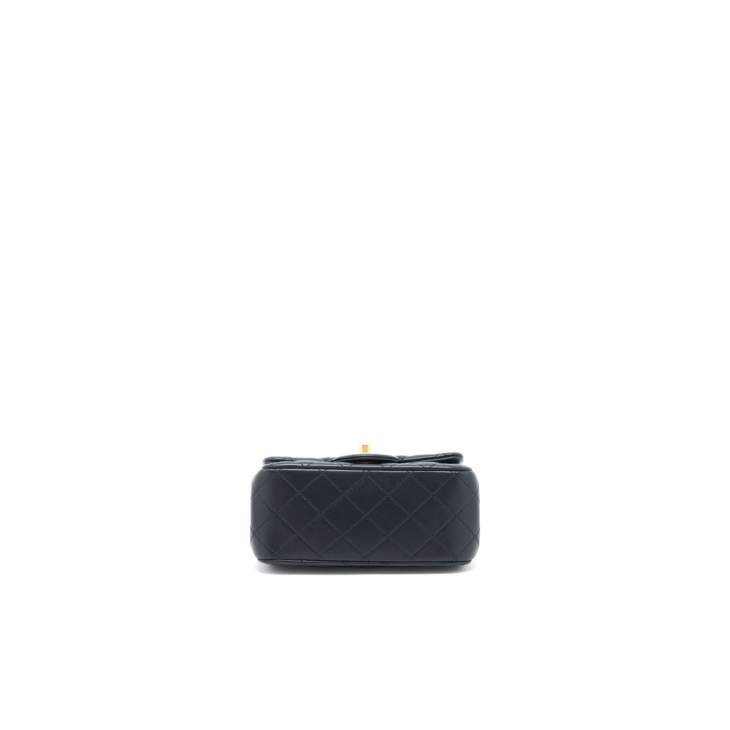 chanel-23s-camellia-chain-mini-square-flap-bag-lambskin-black-brushed-ghw-microchip