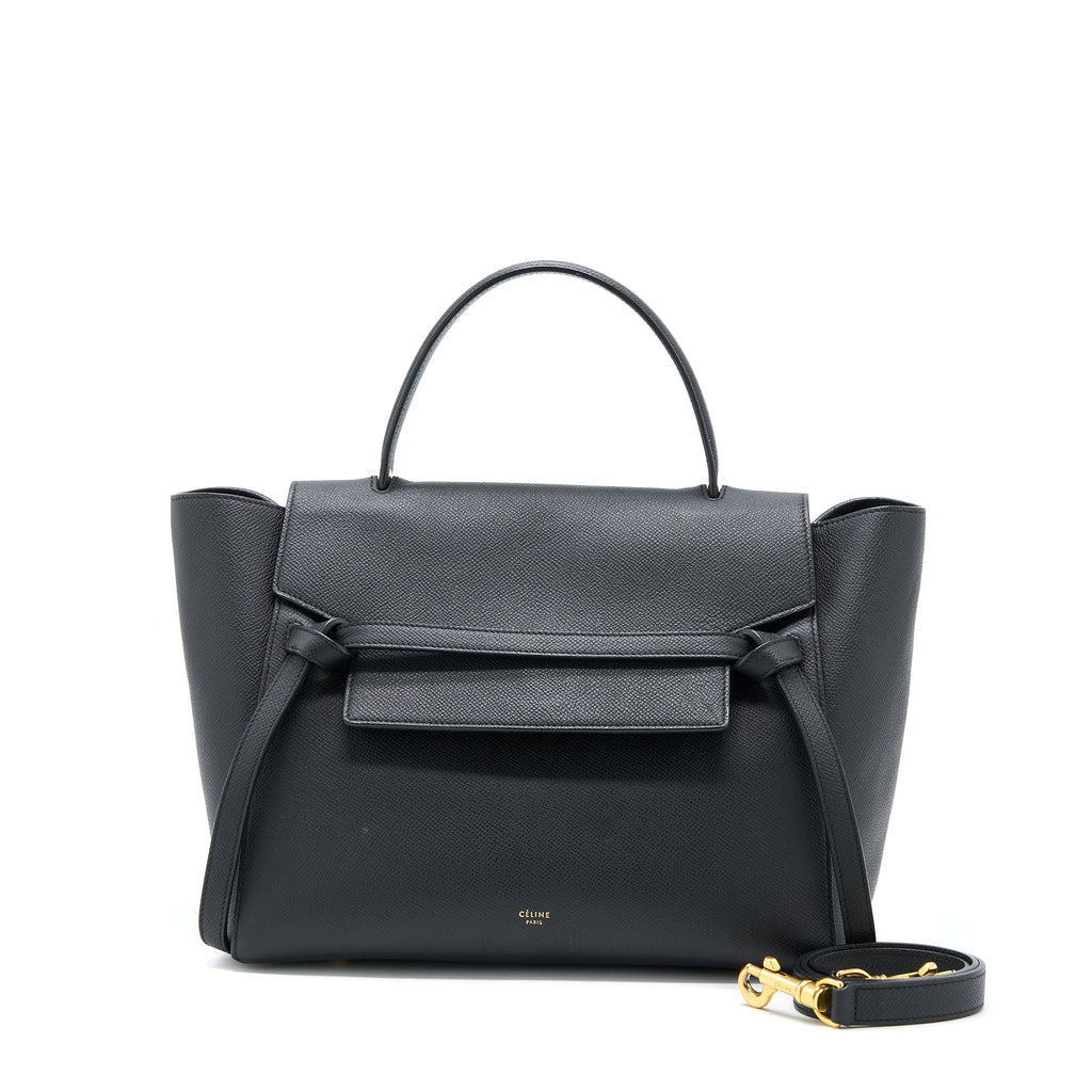 celine-mini-belt-bag-grained-calfskin-black-ghw-2