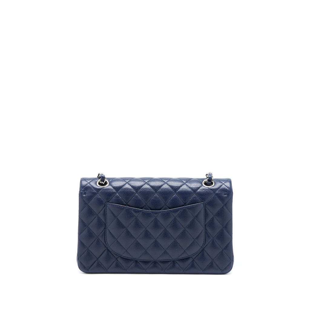 chanel-medium-classic-double-flap-bag-caviar-navy-blue-shw