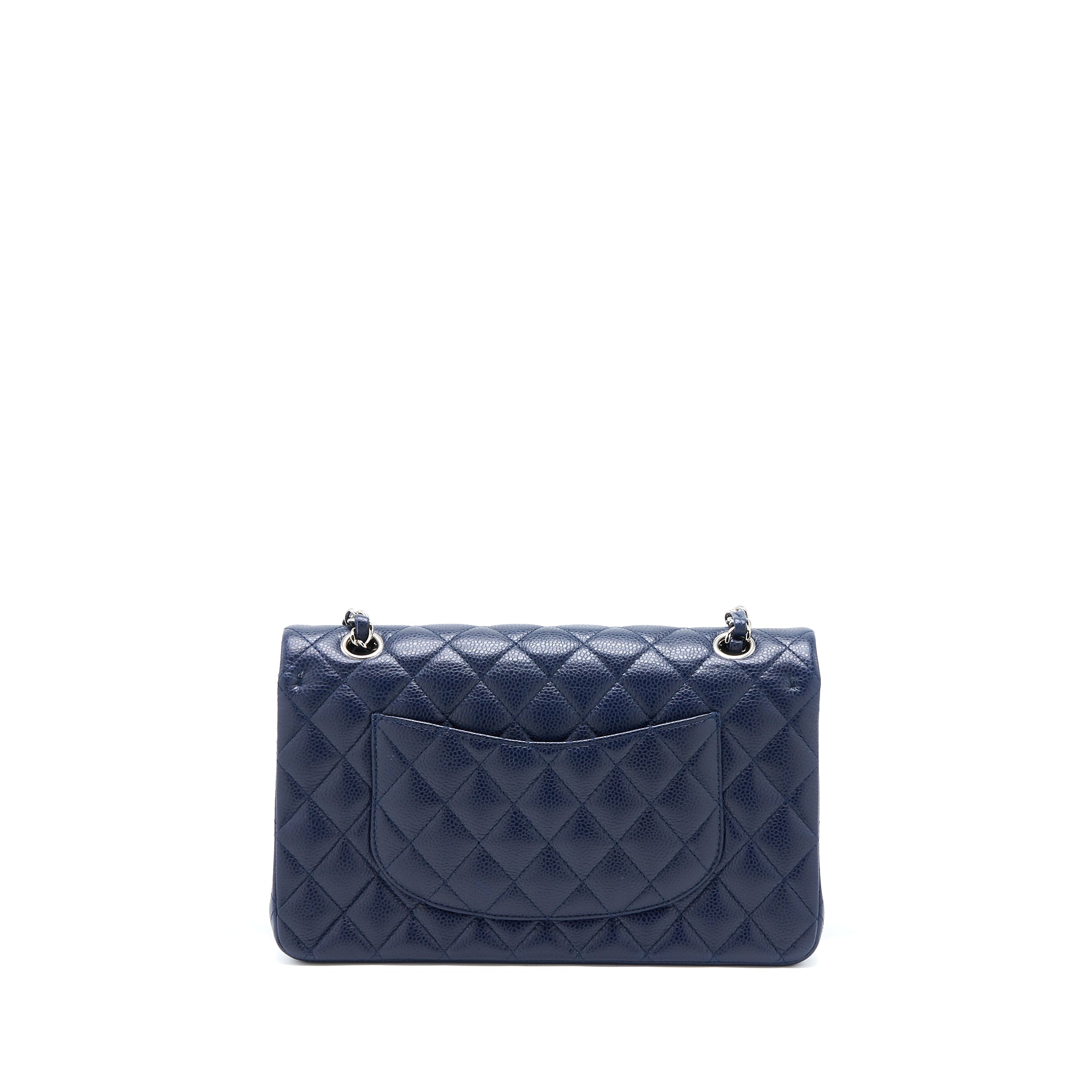 chanel-medium-classic-double-flap-bag-caviar-navy-blue-shw