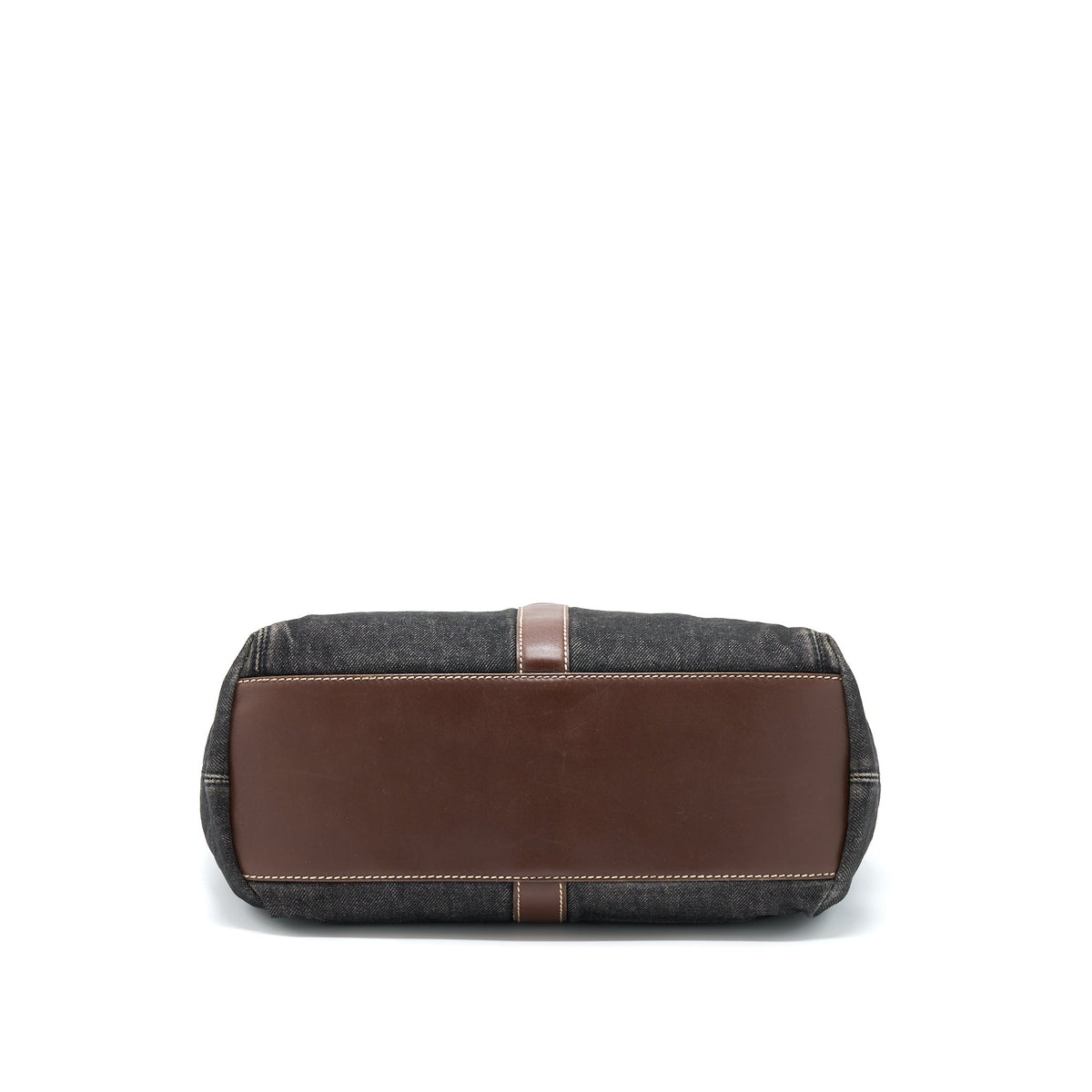 chanel-vintage-denim-tote-bag-dark-blue-brown-ruthenium-sliver-hardware-copy