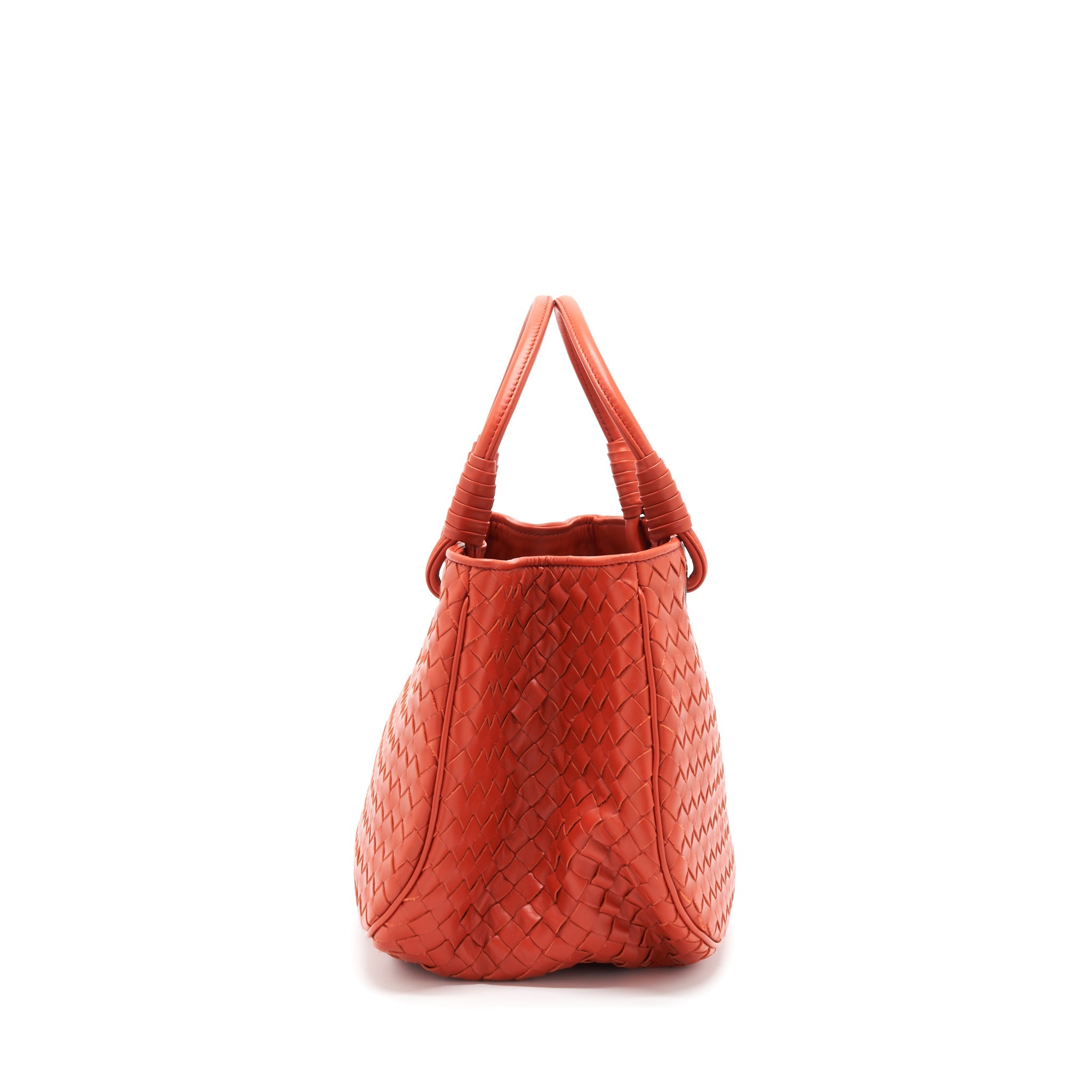 bottega-veneta-tote-bag-orange-ruthenium-gold-hardware