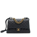 chanel-large-flap-bag-calfskin-black-ruthenium-gold-hardware