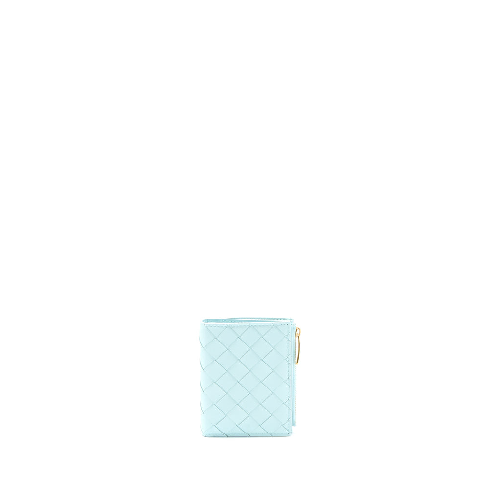 bottega-veneta-bi-fold-zip-wallet-lambskin-light-blue-ghw