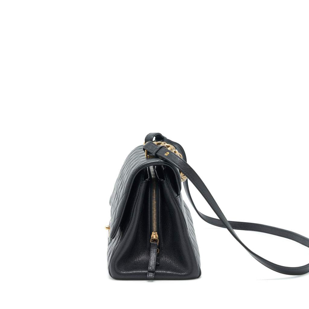 chanel-large-flap-bag-calfskin-black-ruthenium-gold-hardware