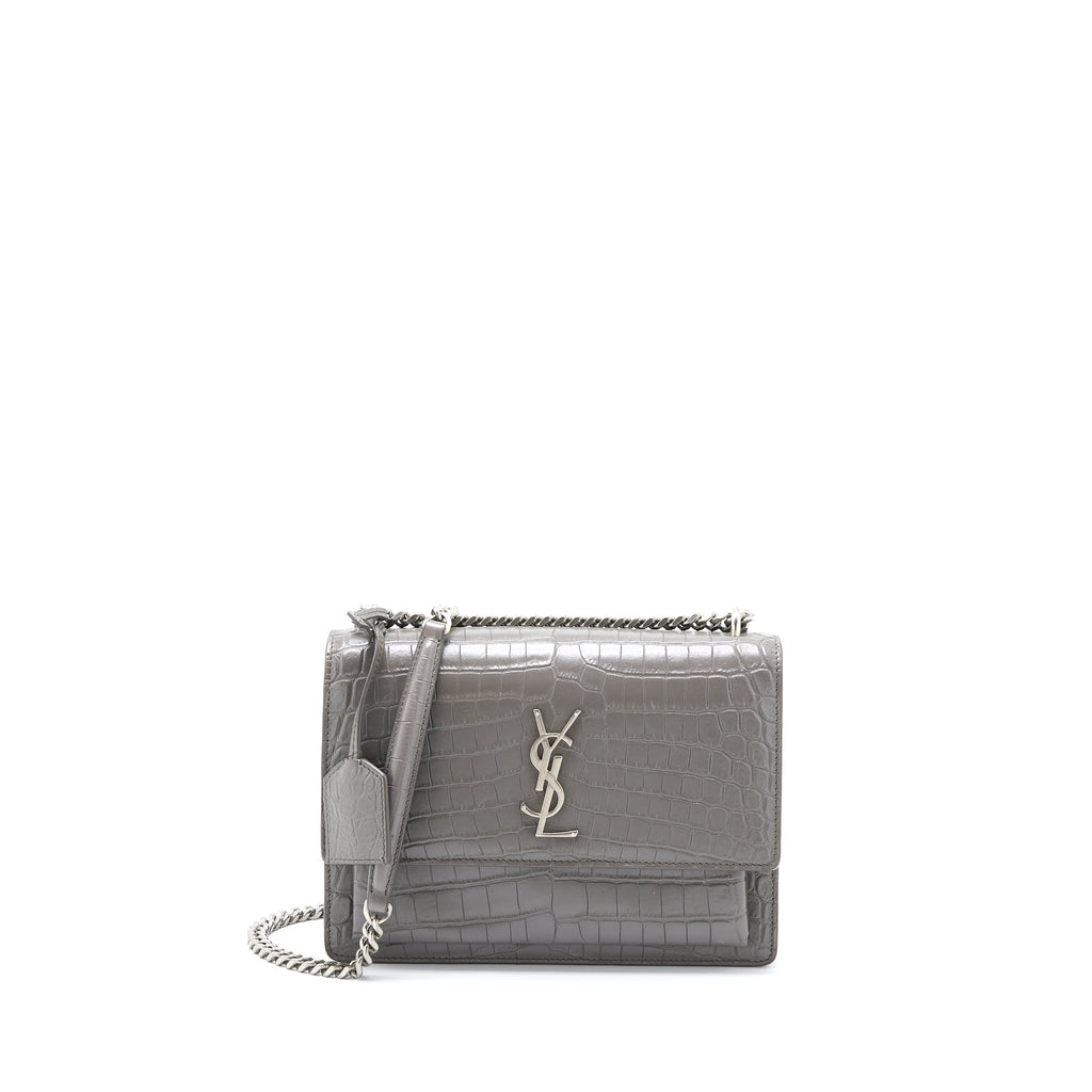 saint-laurent-medium-sunset-chain-bag-croc-embossed-calfskin-grey-shw