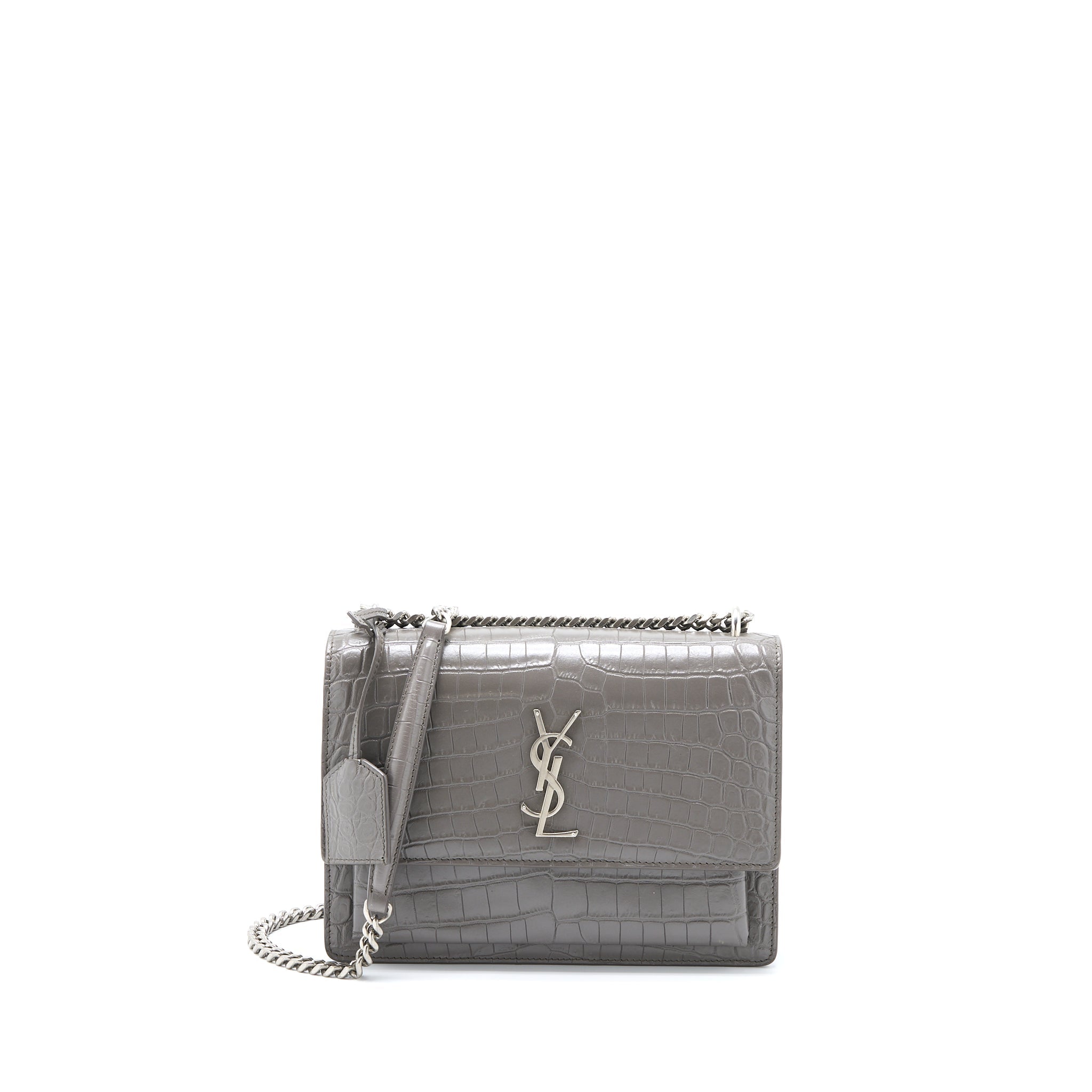 saint-laurent-medium-sunset-chain-bag-croc-embossed-calfskin-grey-shw