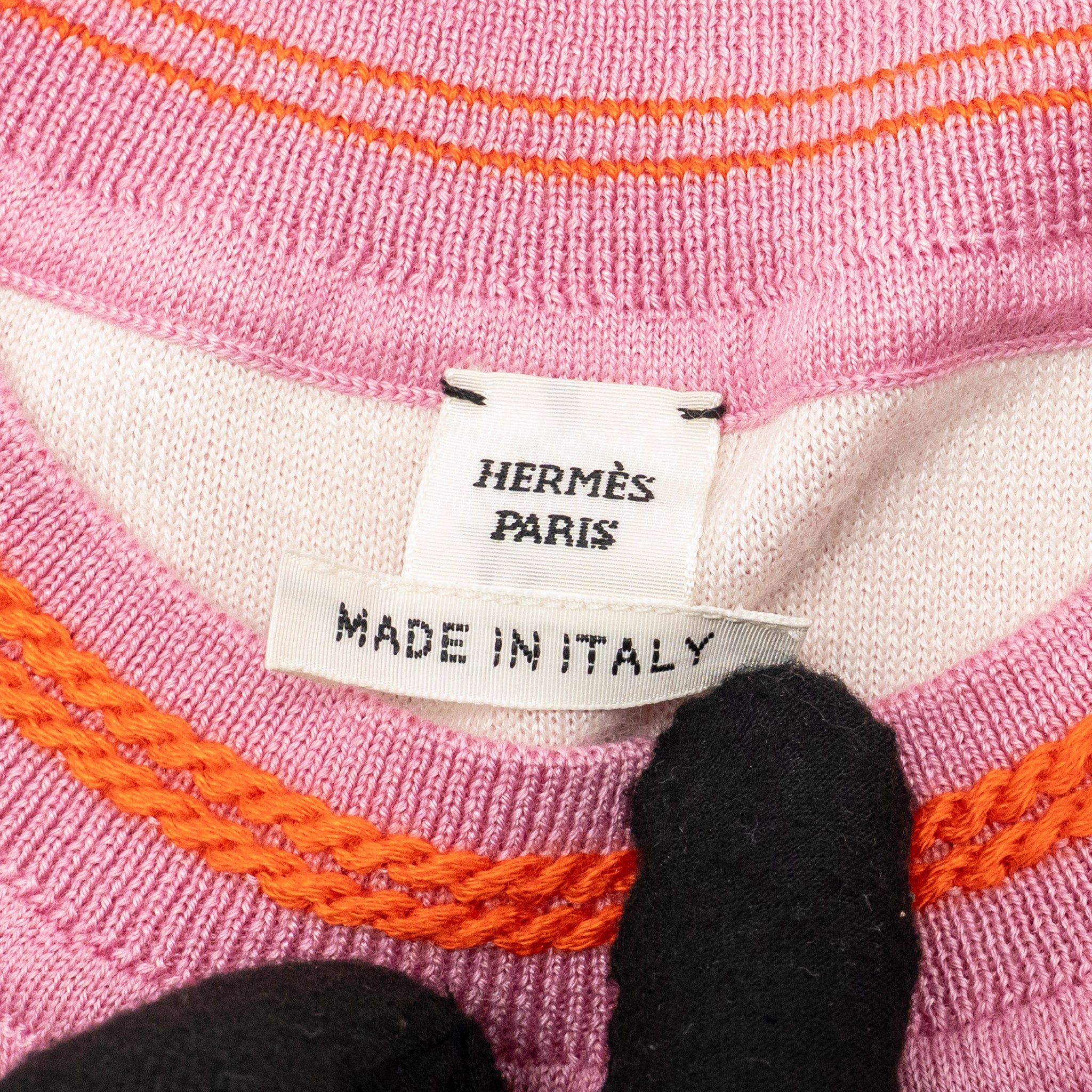 hermes-size-36-short-sleeve-sweater-cashmere-silk-pink