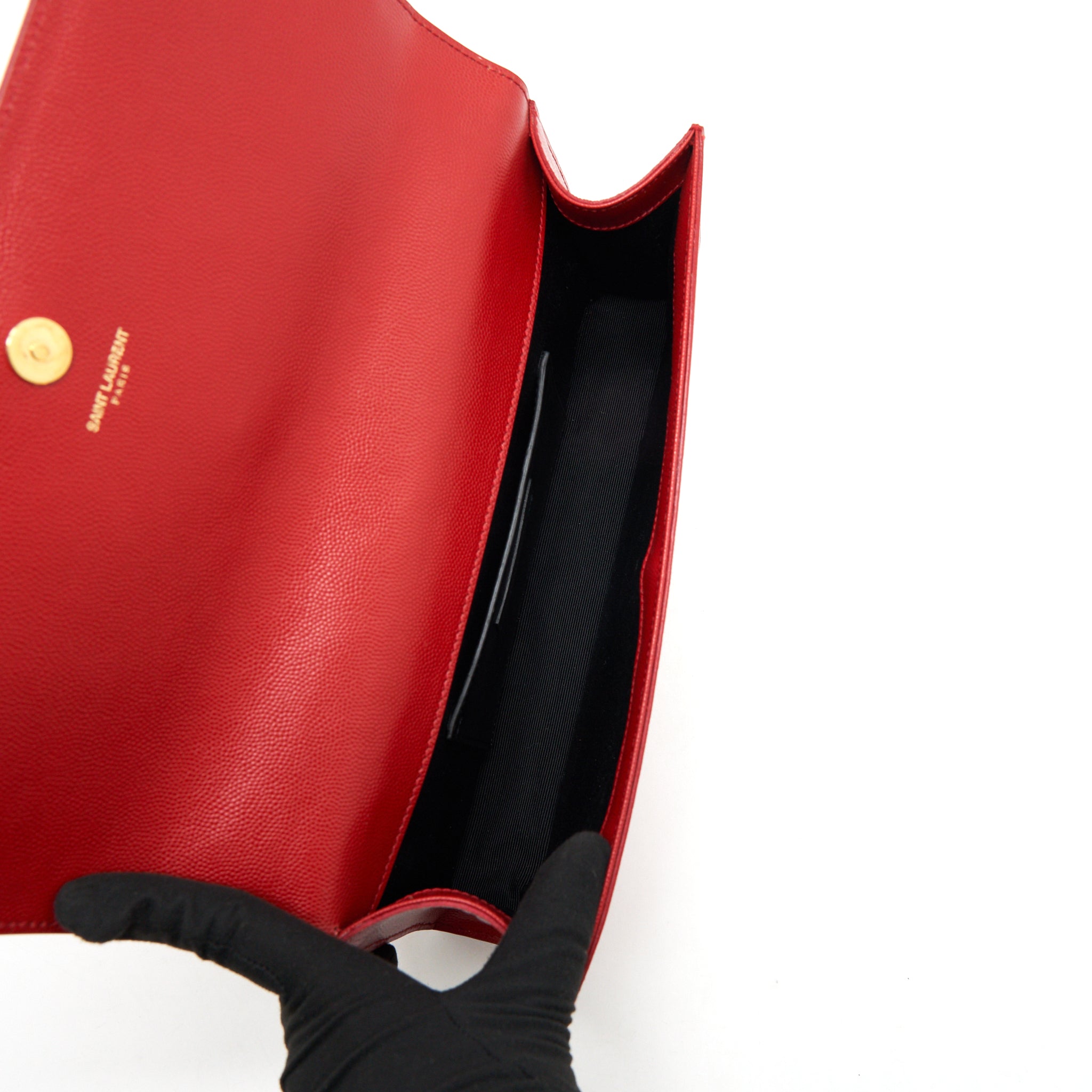 saint-laurent-ysl-clutch-caviar-red-ghw