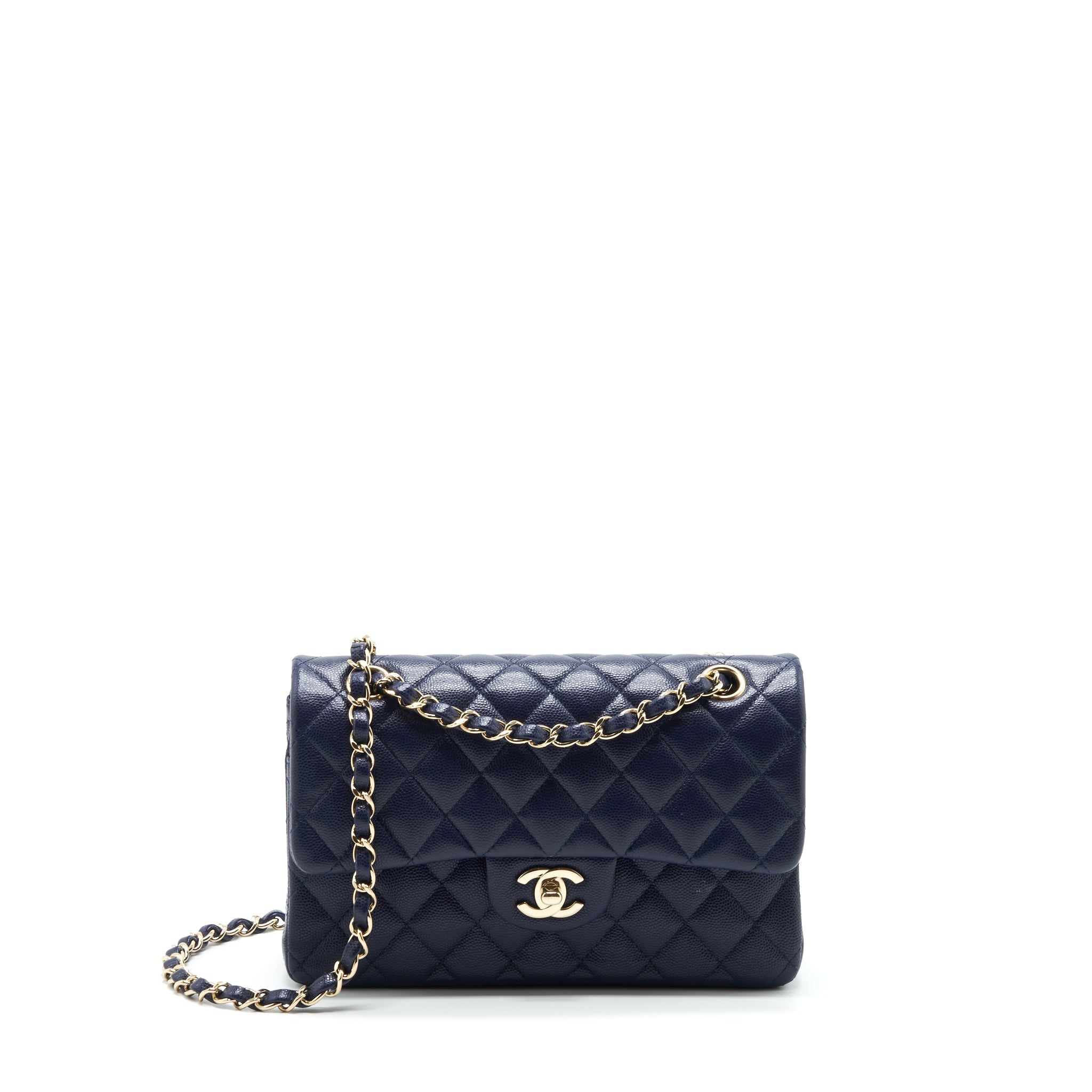 chanel-small-classic-flap-bag-caviar-dark-blue-lghw