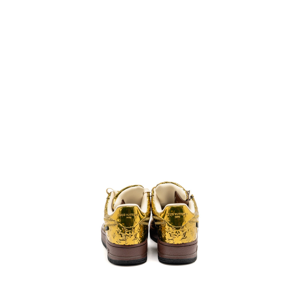 louis-vuitton-x-nike-size-us7-air-force-1-sneaker-monogram-leather-metallic-gold-1