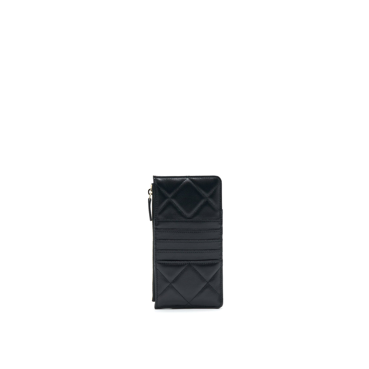 chanel-19-phone-and-card-holder-lambskin-quilted-black