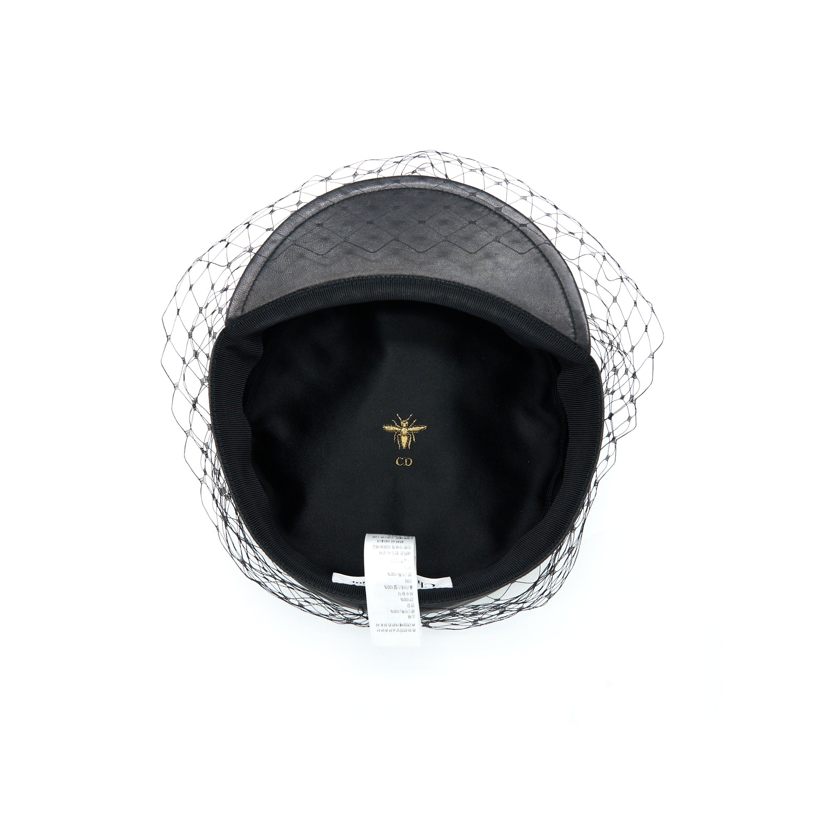 dior-size-58-paris-revolution-ap-with-veil-lambskin-black