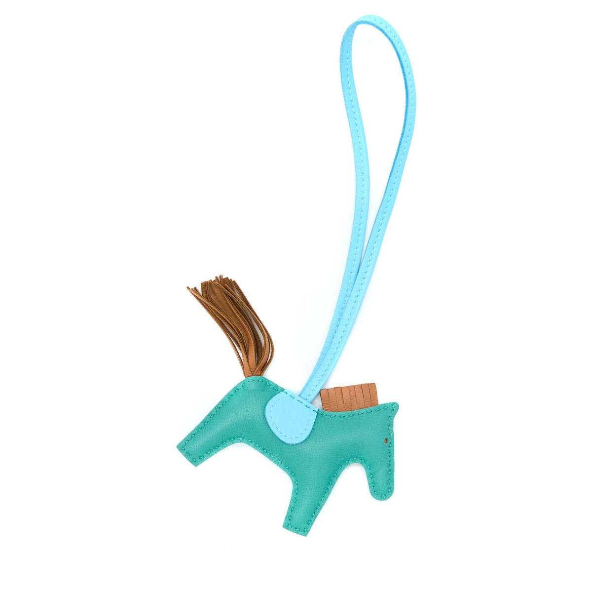 hermes-rodeo-pm-bag-charm-green-blue-gold