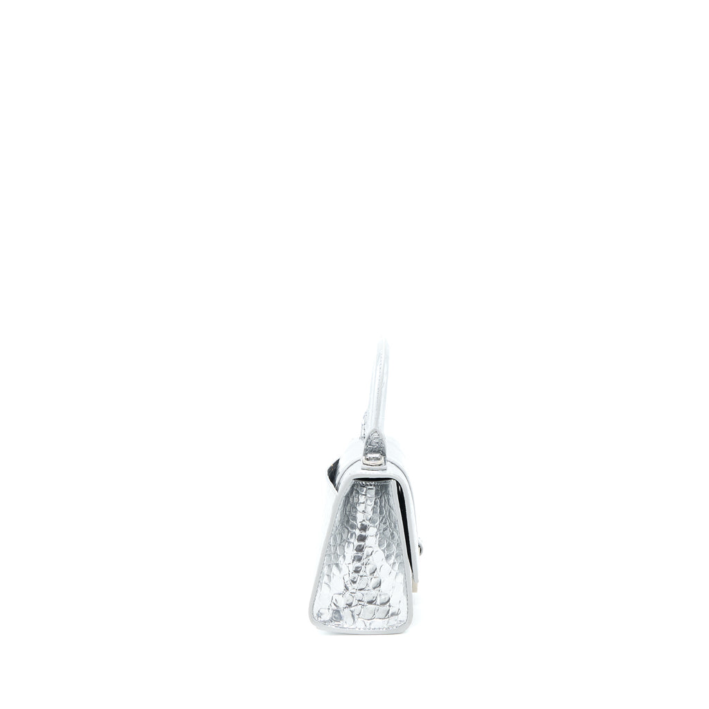 balenciaga-hourglass-xs-embossed-calfskin-silver-shw