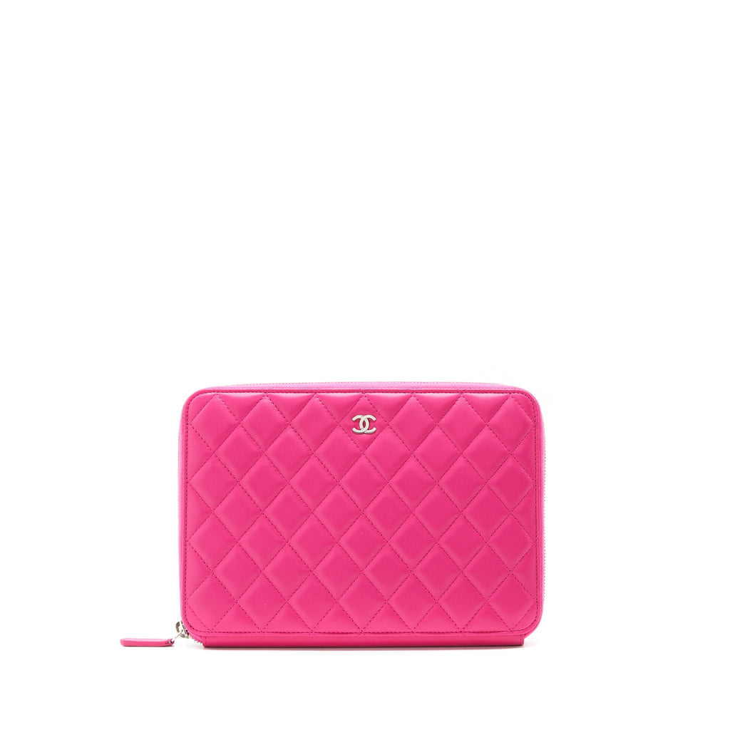 chanel-quilted-zipper-clutch-lambskin-pink-shw