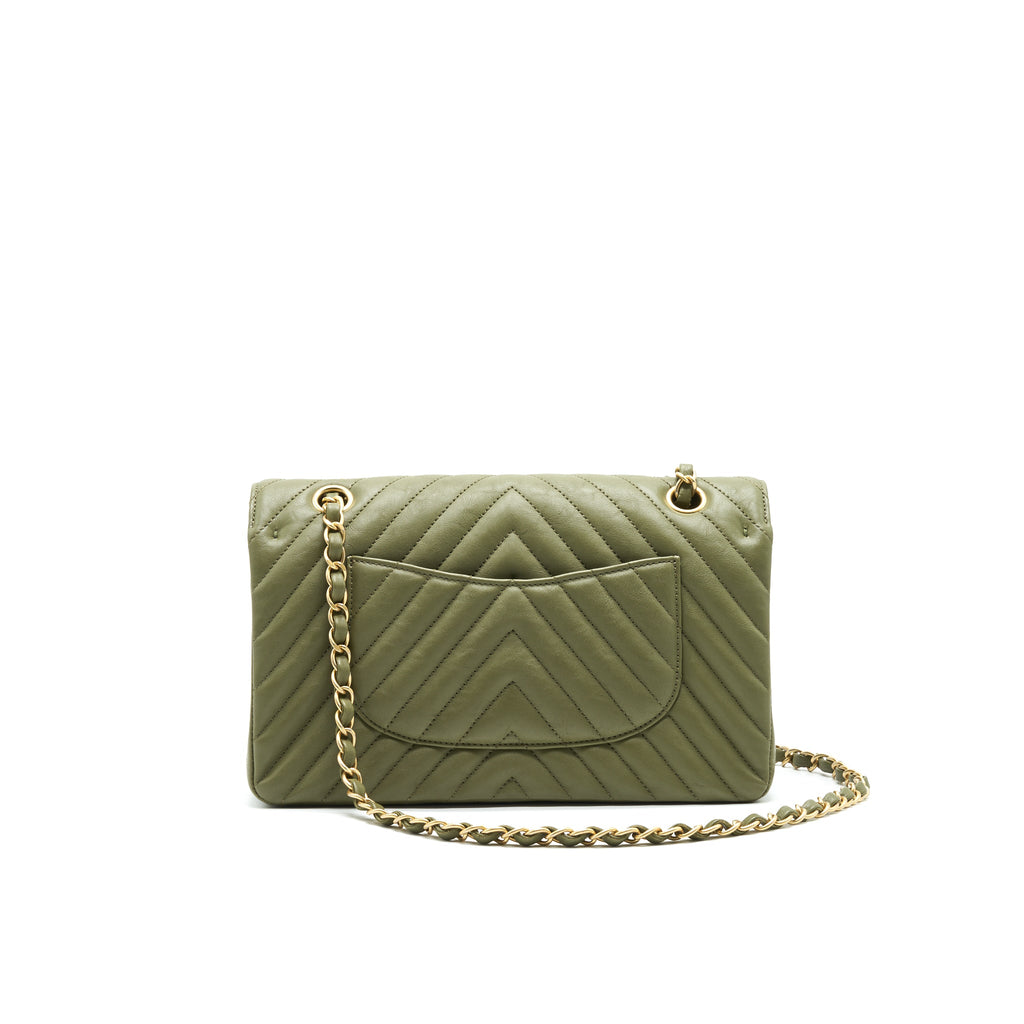 chanel-chevron-medium-classic-double-flap-bag-olive-green-ghw