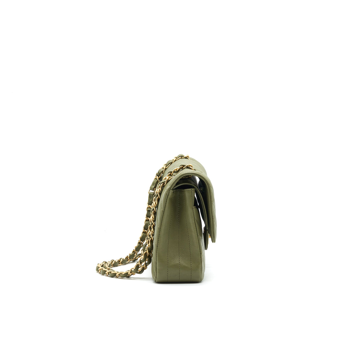 chanel-chevron-medium-classic-double-flap-bag-olive-green-ghw